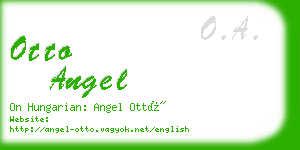 otto angel business card